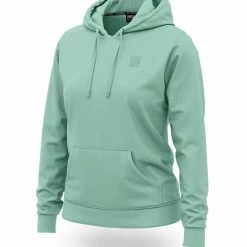 LOOSE RIDERS Sweat à Capuche Femme En Laine Polaire - Menthe