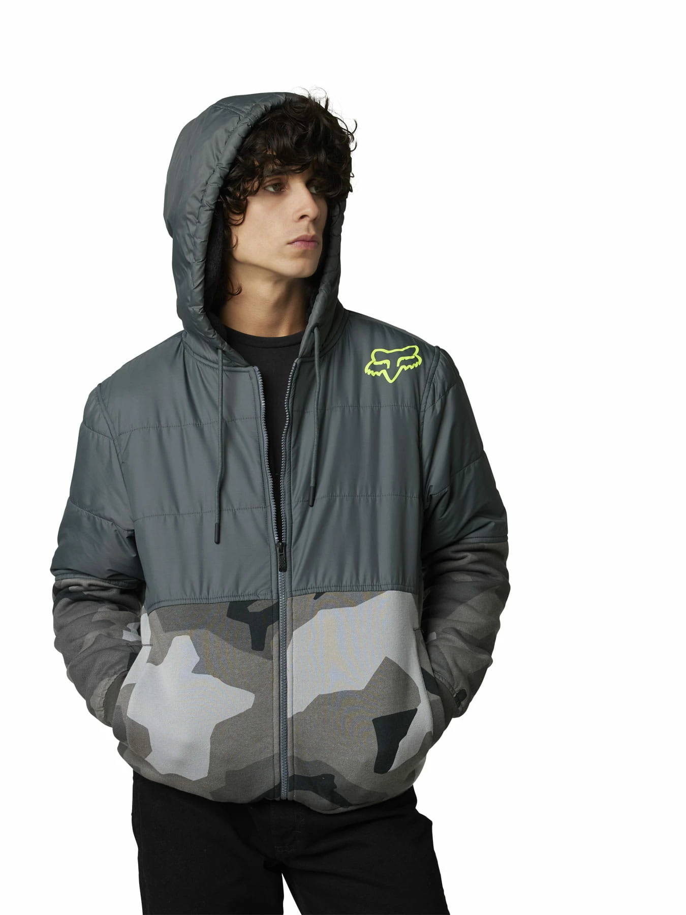 Fox Racing Lindon Sasquatch Fleece - Black Camo 2 Fox Racing Lindon Sasquatch Fleece - Black Camo – Image 2