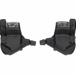 MICROSHIFT MTB Thumb-tap Set Levier De Vitesse Pair Shimano 3x7 Speed - Black
