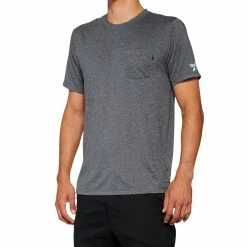 100% T-shirt Mission Athletic - Heather Charcoal