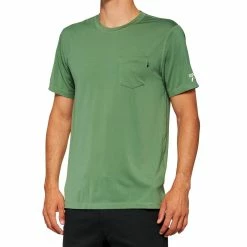 100% T-shirt Mission Athletic - Olive