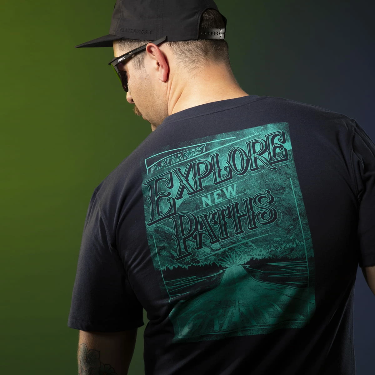 PLATZANGST T-Shirt Explore - Bleu 3 PLATZANGST T-Shirt Explore - Bleu – Image 3