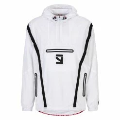 Nineyard Veste Coupe-vent Demi-zip Signature Vent - Blanc