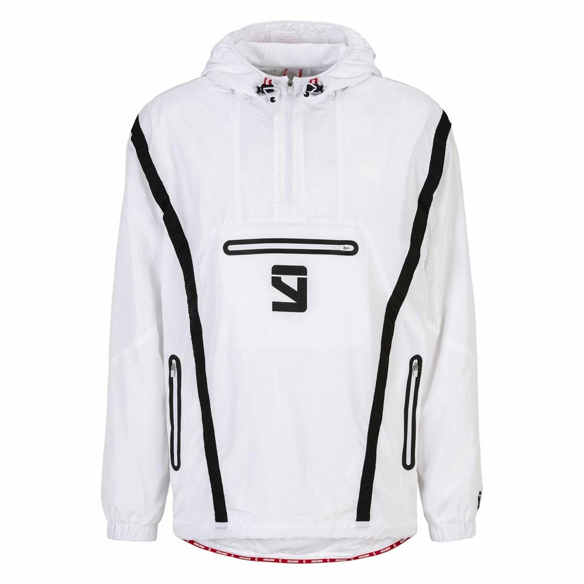 Nineyard Veste Coupe-vent Demi-zip Signature Vent - Blanc 1 Nineyard Veste Coupe-vent Demi-zip Signature Vent - Blanc