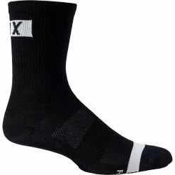 Fox Racing 6'' Flexair Merino - Chaussettes - Noir/Blanc