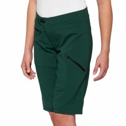100% Ridecamp Women Shorts - Forest Green