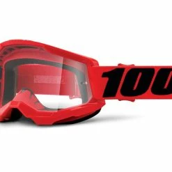 100% Strata 2 Goggle - Lentille Claire - Red