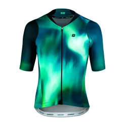 Biehler DSGN.LAB Peformance TIE-DYE Army Jersey - Vert/Bleu