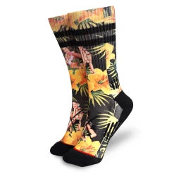 LOOSE RIDERS Chaussettes ''Tiki Time'' - Jaune/Noir