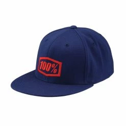 100% Essential Fitted Cap - Bleu