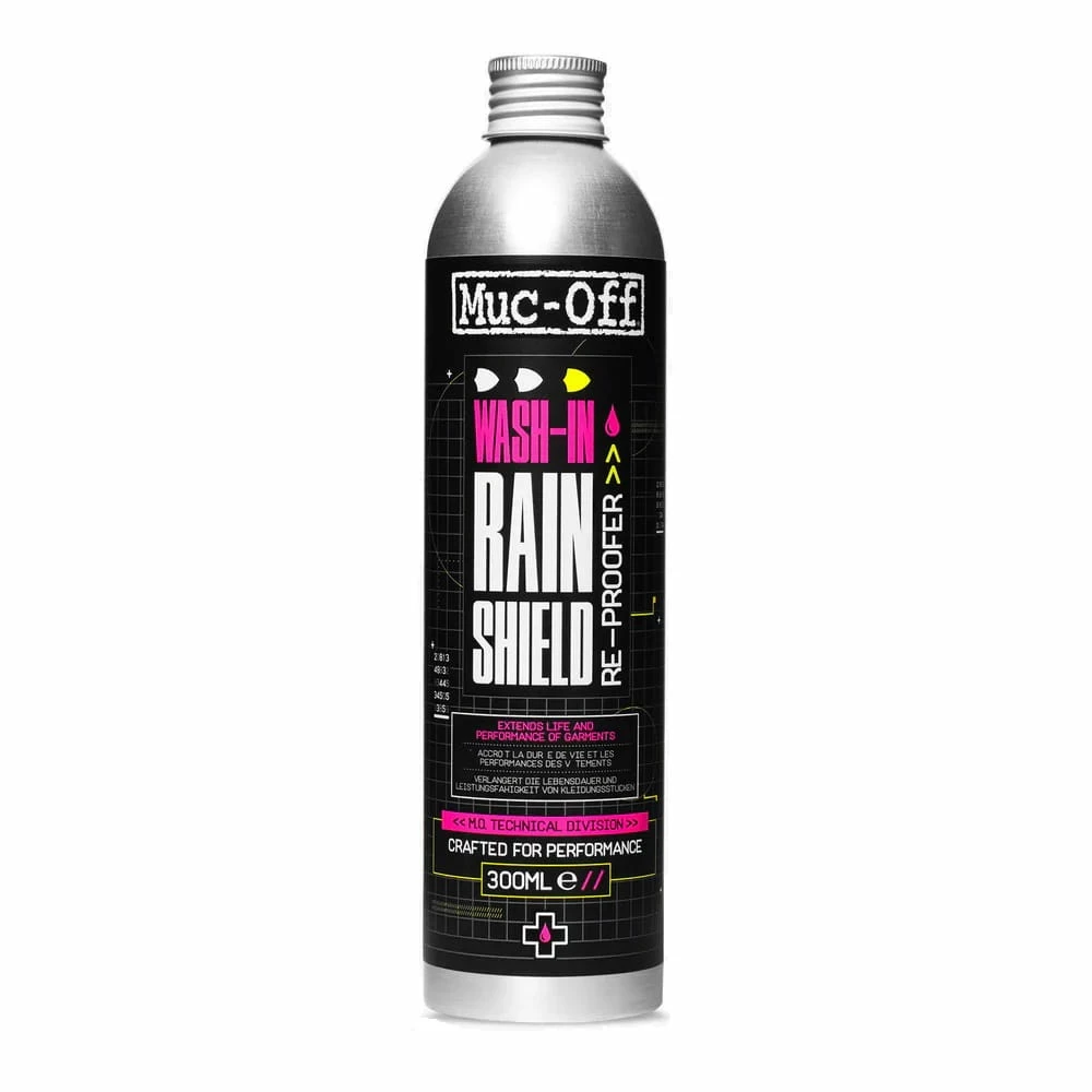 Muc-Off Imperméabilisant / Wash-In Rain Shield Re-Proofer - 300 Ml 1 Muc-Off Imperméabilisant / Wash-In Rain Shield Re-Proofer - 300 Ml