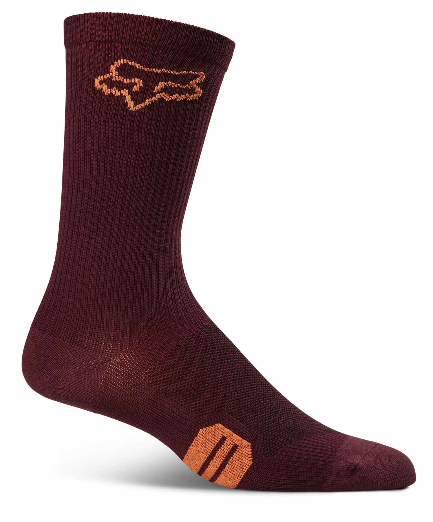Fox Racing Womens 8" Ranger Sock - Marron Foncé 1 Fox Racing Womens 8" Ranger Sock - Marron Foncé