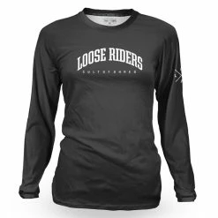 LOOSE RIDERS Maillot Technique Femme Manches Longues - Noir