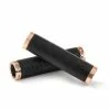 Creme Cycles Handy Grips Gripshift Grips En Cuir - Noir