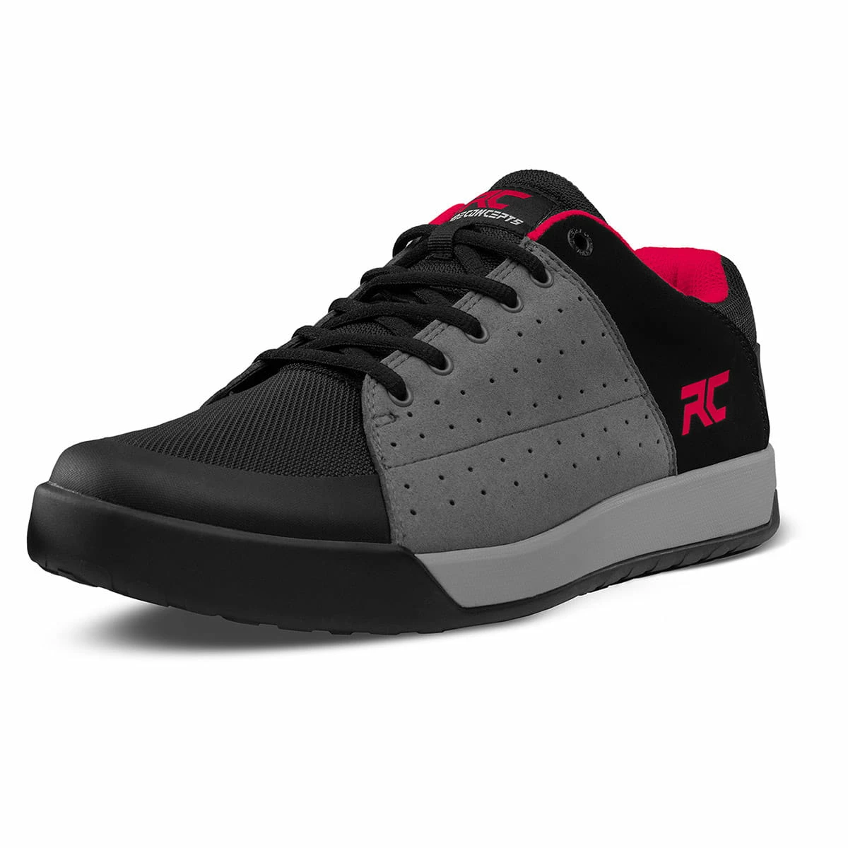 Ride Concepts Chaussures MTB Livewire Pour Hommes - Gris/Rouge 1 Ride Concepts Chaussures MTB Livewire Pour Hommes - Gris/Rouge