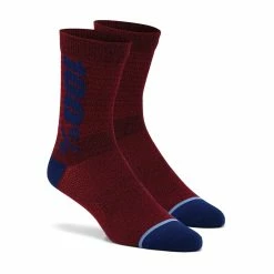 100% Chaussettes Rythym - Rouge/Bleu