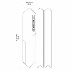 AMS - All Mountain Style Protecteur De Patte D'oie - Structure Alvéolaire Transparent -Vélos Soldes chain 12