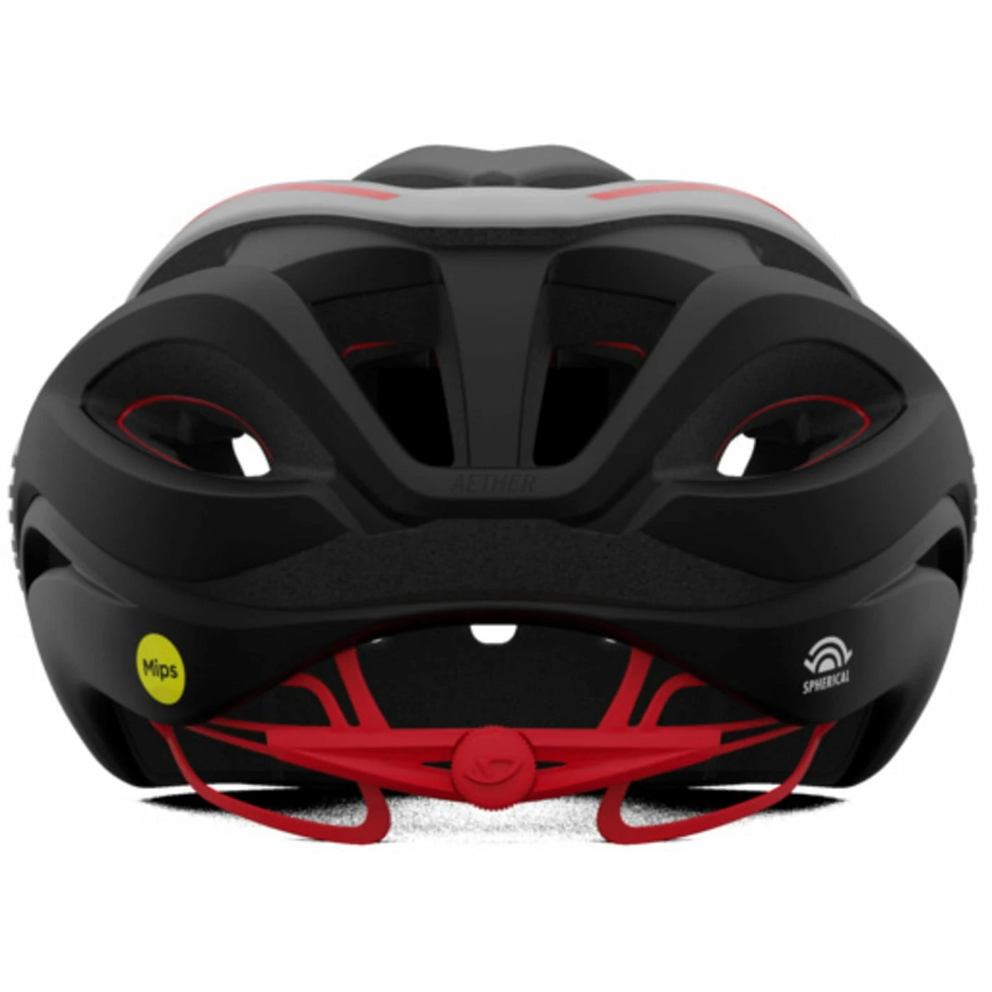 Giro Casque De Vélo AETHER SPHERICAL MIPS - Matte Black/white/red 4 Giro Casque De Vélo AETHER SPHERICAL MIPS - Matte Black/white/red – Image 4