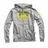 100% Sweat à Capuche Zippé Syndicate - Gris