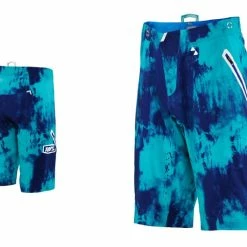 100% Celium Tiedyed Enduro/Trail Short - Bleu