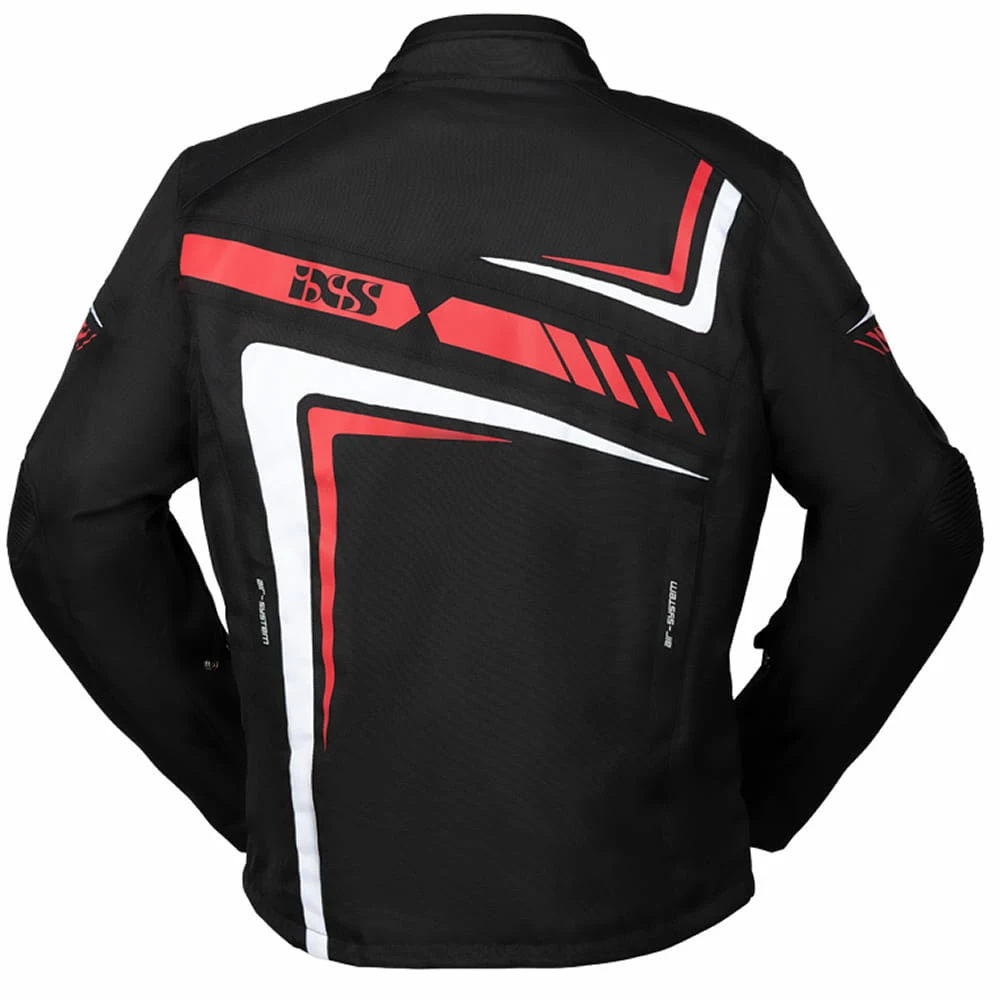 IXS Veste Textile RS-400-ST 2.0 Black Red White 2 IXS Veste Textile RS-400-ST 2.0 Black Red White – Image 2