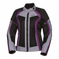 IXS Sport Femmes Veste Andorra-Air Black Grey Violet