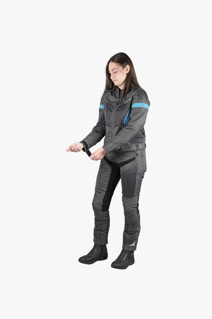 IXS Sport Veste Femme Trigonis-Air Gris Foncé-gris-turquoise 11 IXS Sport Veste Femme Trigonis-Air Gris Foncé-gris-turquoise – Image 11