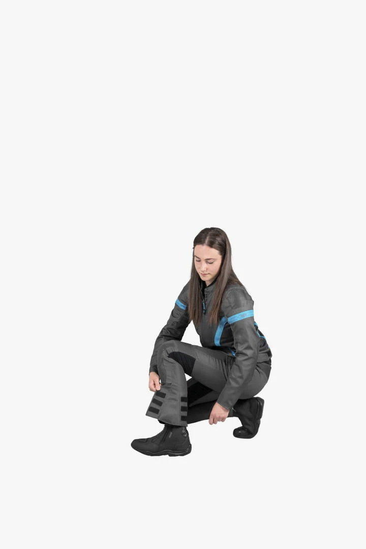 IXS Sport Veste Femme Trigonis-Air Gris Foncé-gris-turquoise 12 IXS Sport Veste Femme Trigonis-Air Gris Foncé-gris-turquoise – Image 12