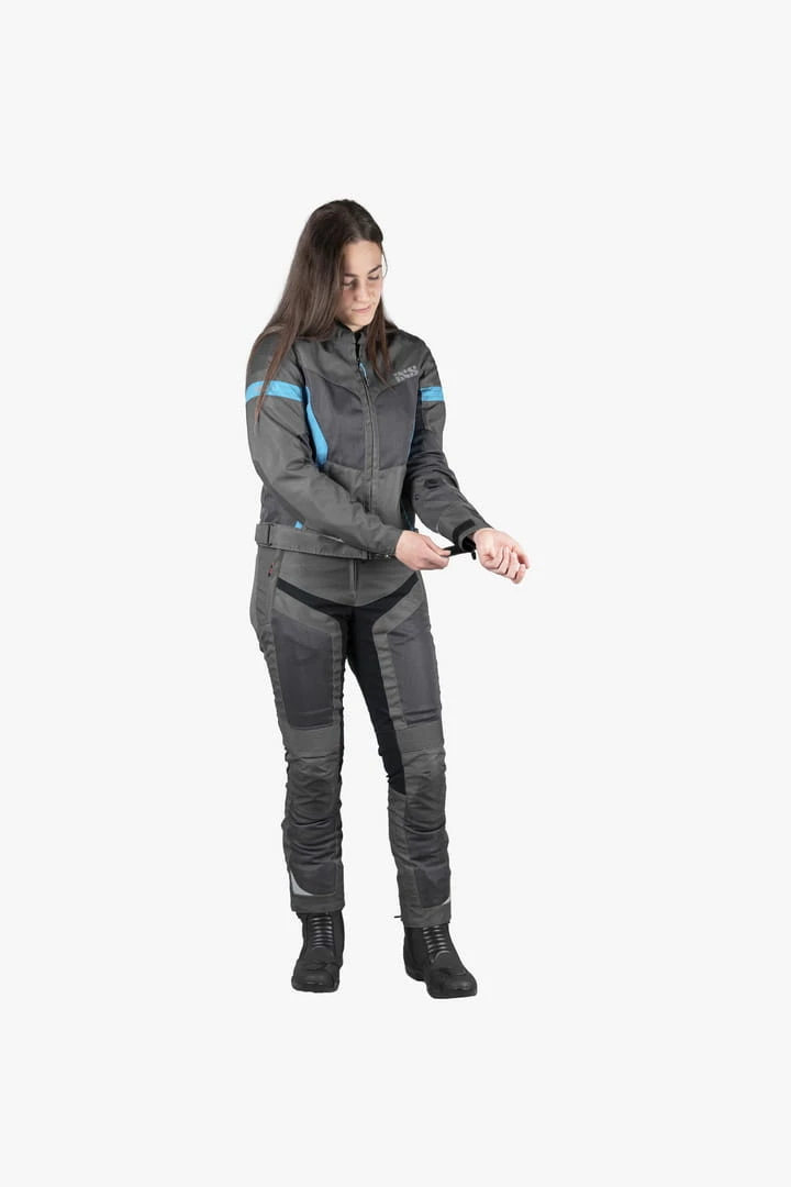 IXS Sport Veste Femme Trigonis-Air Gris Foncé-gris-turquoise 7 IXS Sport Veste Femme Trigonis-Air Gris Foncé-gris-turquoise – Image 7