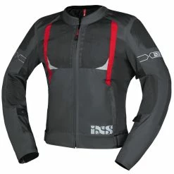 IXS Veste De Sport Trigonis-Air Gris Foncé-gris-rouge