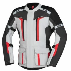IXS Veste Tour Evans-ST 2.0 Gris Clair-gris-rouge