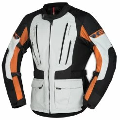 IXS Veste Tour Lennik-ST Noir-gris Clair-marron