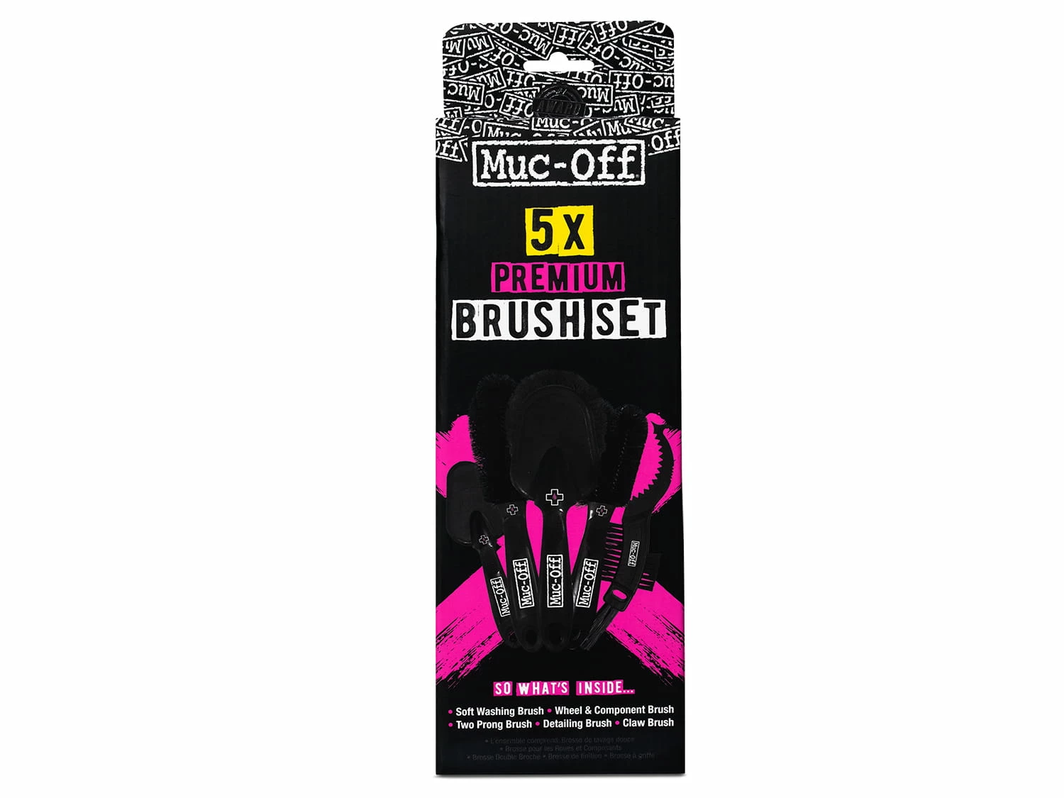 Muc-Off 5x Jeu De Brosses De Nettoyage 7 Muc-Off 5x Jeu De Brosses De Nettoyage – Image 7