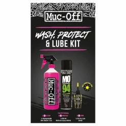 Muc-Off Kit De Lavage, Protection Et Lubrification (version Lubrification à Sec)