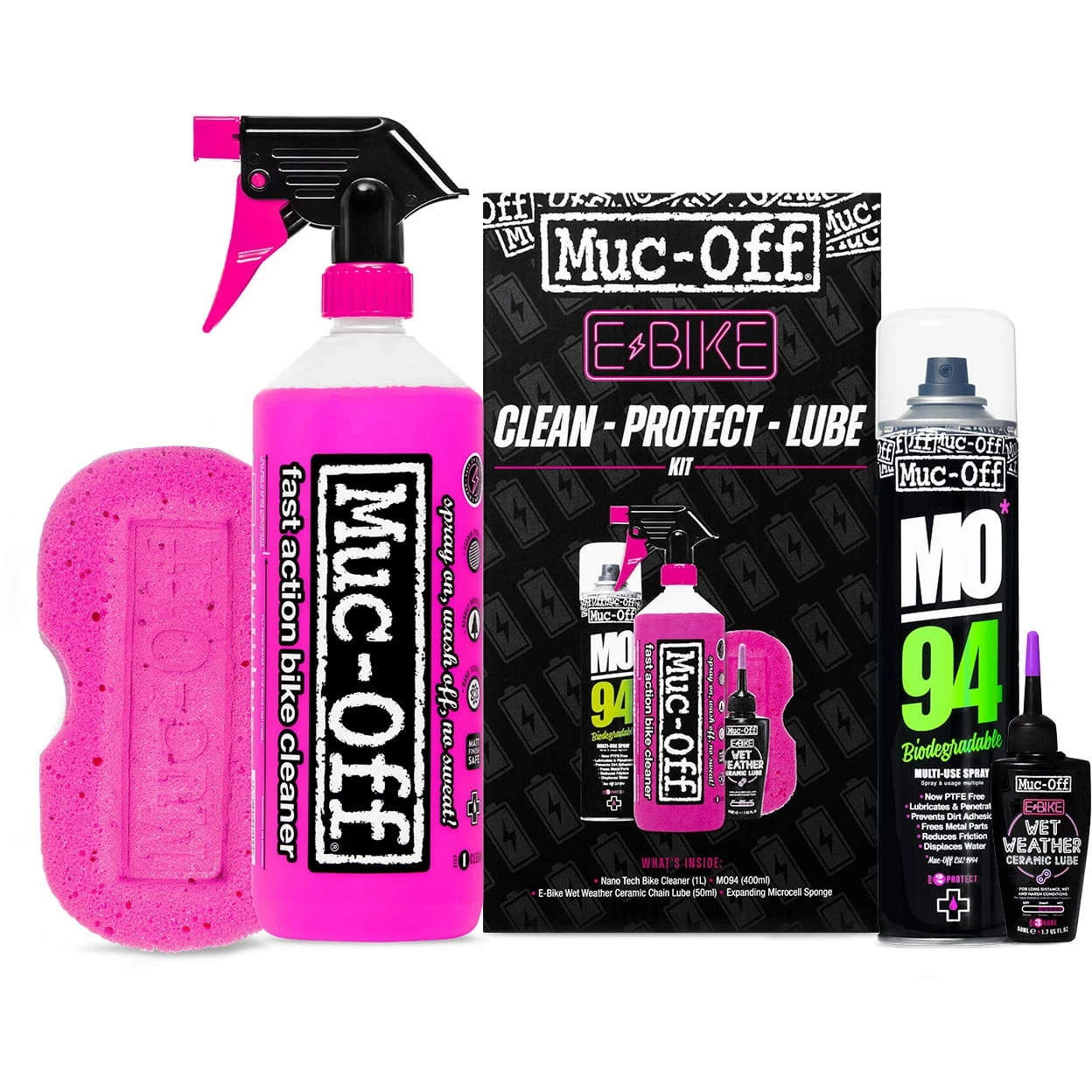 Muc-Off E-Bike Clean, Protect & Lube Kit (version Wet Lube) 1 Muc-Off E-Bike Clean, Protect & Lube Kit (version Wet Lube)