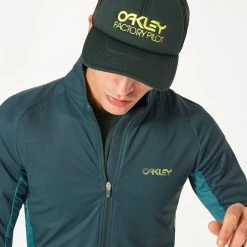 Oakley Elements Thermal Jersey - Hunter Green -Vélos Soldes oakley thermal jersey jacket hunter green 1 1179673