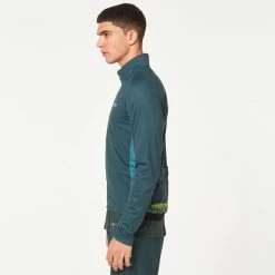 Oakley Elements Thermal Jersey - Hunter Green -Vélos Soldes oakley thermal jersey jacket hunter green 7 1179669