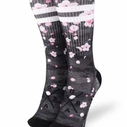 LOOSE RIDERS Chaussettes ''Sakura'' - Noir/Rose
