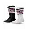 LOOSE RIDERS Pack De 2 Chaussettes En Coton Rose - Noir/Blanc/Rose