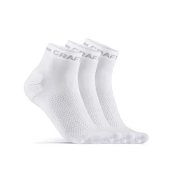 Craft Lot De 3 Chaussettes Core Dry Mid - Blanc